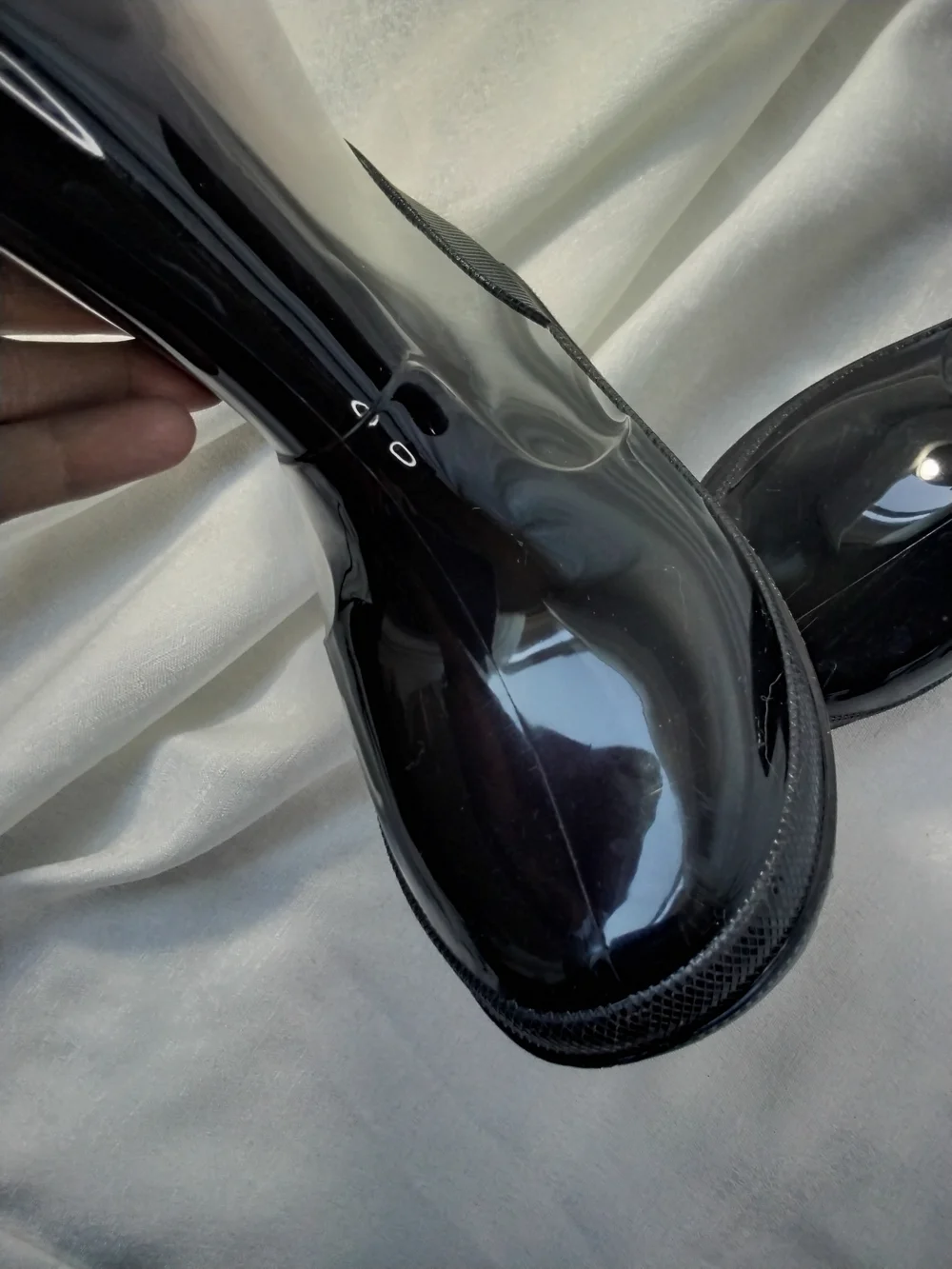 Magellan Outdoors Black Gloss Kids Rain Boots